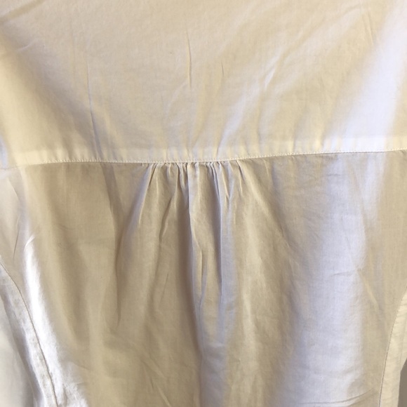 Coldwater Creek white cotton tunic with mandarin collar size small never worn - Picture 6 of 6